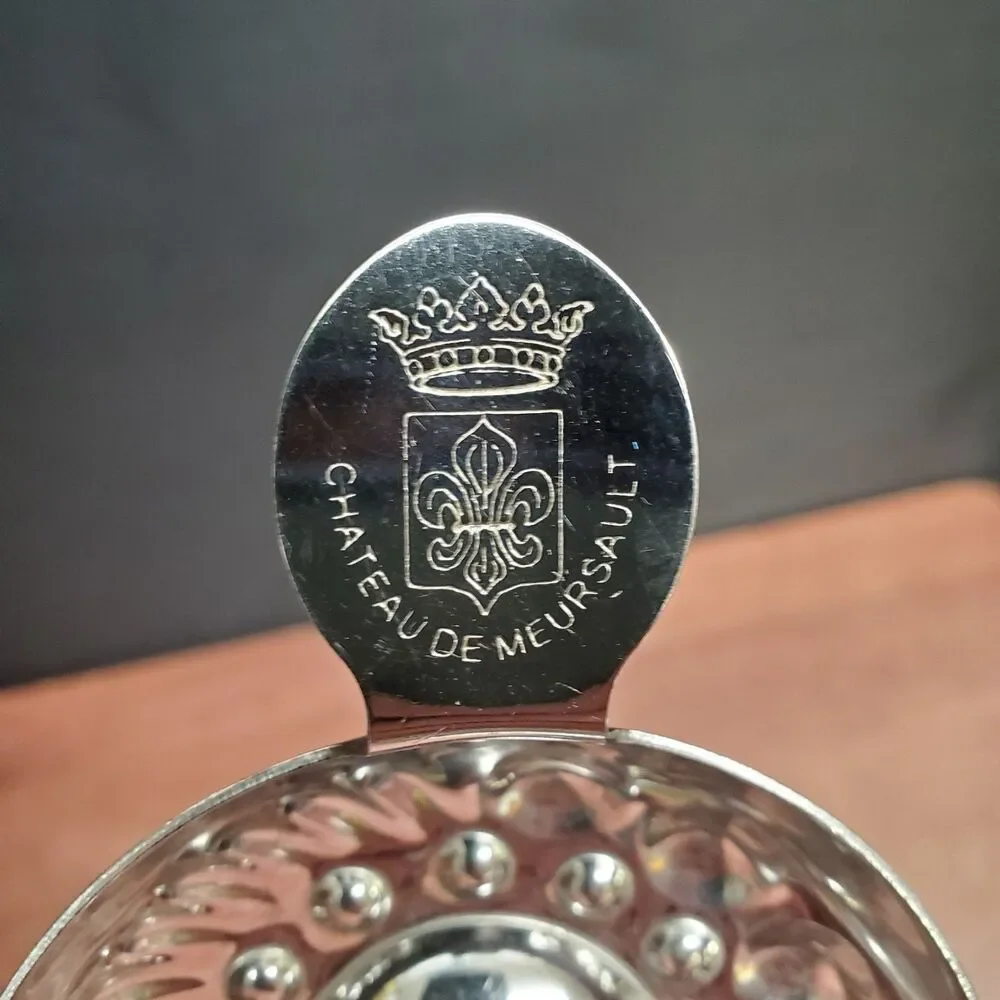CHATEAU DE MEURSAULT Tastevin Wine Tasting Cup Stainless Steel